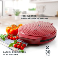 DOMO Pizzasütő – 30 cm, Pizza 12 perc alatt, 1450 W, Tapadásmentes bevonat 4