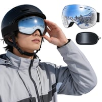 DOMOR Lyžiarske okuliare pre mužov, ženy a mládež, s ochranou proti zahmlievaniu a UV žiareniu, antireflexné okuliare na snowboarding, lyžovanie, cyklistiku a motocyklovanie 1