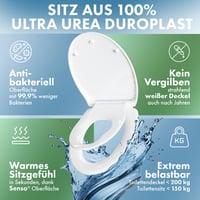 WC doska DomuSPA s detskou vložkou, pomalým sklápaním a funkciou Quick-Release, antibakteriálna detská WC redukcia, jednoduché čistenie 6