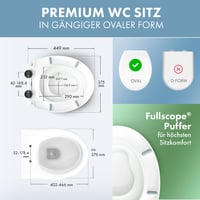 WC doska DomuSPA s detskou vložkou, pomalým sklápaním a funkciou Quick-Release, antibakteriálna detská WC redukcia, jednoduché čistenie 7