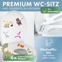 WC doska DomuSPA s detskou vložkou, pomalým sklápaním a funkciou Quick-Release, antibakteriálna detská WC redukcia, jednoduché čistenie 2