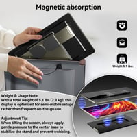 Extensie de ecran portabil pentru laptop Domyfan 15,6 inchi, monitor triplu, FHD 1080P 120% sRGB, Type-C USB HDMI, compatibil cu Mac, Windows, Chrome și Android 8