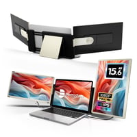 Extensie de ecran portabil pentru laptop Domyfan 15,6 inchi, monitor triplu, FHD 1080P 120% sRGB, Type-C USB HDMI, compatibil cu Mac, Windows, Chrome și Android 1