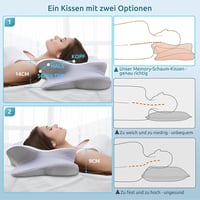 DONAMA Memory Foam Ergonomikus Nyakpárna Oldal- és Hátfekve Alvóknak 4