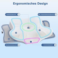 DONAMA Memory Foam Ergonomikus Nyakpárna Oldal- és Hátfekve Alvóknak 2