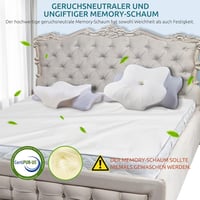 DONAMA Memory Foam Ergonomikus Nyakpárna Oldal- és Hátfekve Alvóknak 8