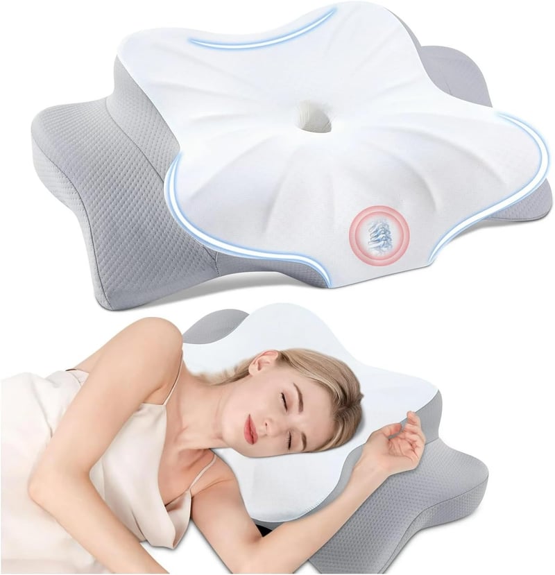 DONAMA Memory Foam Ergonomikus Nyakpárna Oldal- és Hátfekve Alvóknak