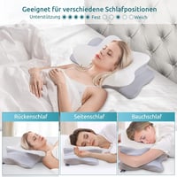 DONAMA Memory Foam Ergonomikus Nyakpárna Oldal- és Hátfekve Alvóknak 3