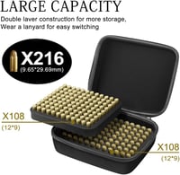 DONGKER 216 lövés 9mm lőszer tárolódoboz taktikai szervezővel 4