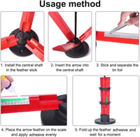 DONGKER Állítható Nyílvéresítő Készülék Skálával DIY Íjászat Tollakhoz 3