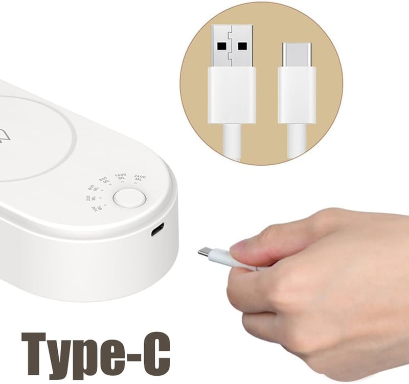 DONGKER Automata Vízadagoló 6 Sebességgel, USB Elektromos Asztali Vízszivattyú LED Kijelzővel, 2400ml Kapacitás Otthonra, Irodába, Kempingez