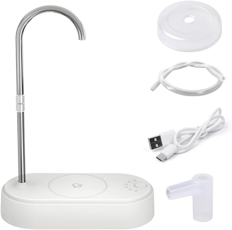 DONGKER Automata Vízadagoló 6 Sebességgel, USB Elektromos Asztali Vízszivattyú LED Kijelzővel, 2400ml Kapacitás Otthonra, Irodába, Kempingez