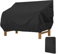 Donken 2 személyes kerti pad védőhuzat UV-álló Oxford fekete 147x83x79cm 1