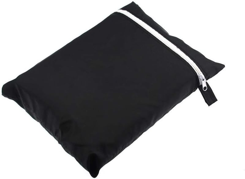 Donken Kerti Párnatároló Táska 173x76x51 cm - Vízálló Oxford Anyagú Védőhuzat Kerti Bútor Párnákhoz, Karácsonyfához, Hordozófüllel, Fekete