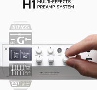 Donner HUSH I PRO Elektroakusztikus Utazó Gitár Mahagóni Testtel, Többféle Effekt Móddal, Fejhallgatóval és Tartozékokkal - Metallic Fehér 4