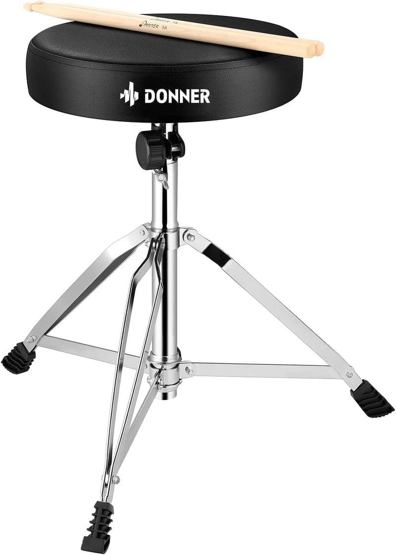 Donner Magasságállítható Dobhocker Juharfa Dobverővel 48-58 cm