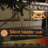DONYER POWER halogén elektromos mennyezeti teraszfűtő távirányítóval 800W 1200W 2000W vízálló kültéri beltéri fűtés 4