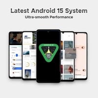 DOOGEE Note 59 5G pametni telefon, Android 16, 32GB+128GB/2TB, 6250mAh, 6,75 inčni HD+ 120Hz, T8200 Octa Core, 16MP+8MP, Dual SIM, NFC, OTG, Fac 3