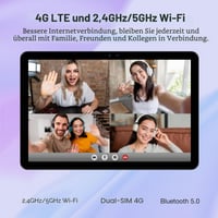 Tabletă DOOGEE T10 Pro cu ecran FHD+ de 10,1 inchi, 15 GB RAM + 256 GB ROM (extensibil până la 1 TB), baterie de 8580 mAh 8