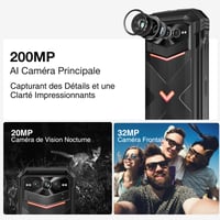 Odolný smartfón DOOGEE VMAX Plus 5G 36GB+512GB, 22000mAh, 200MP+32MP fotoaparát, 6,58" FHD+ 120Hz, Android 14, NFC, OTG, WiFi 6 3