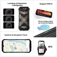 Odolný smartfón DOOGEE VMAX Plus 5G 36GB+512GB, 22000mAh, 200MP+32MP fotoaparát, 6,58" FHD+ 120Hz, Android 14, NFC, OTG, WiFi 6 7