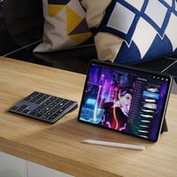 Doohoeek Bluetooth Billentyűzet iPad-hez Procreate Rajzoláshoz Szürke 2