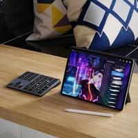 Doohoeek Bluetooth Billentyűzet iPad-hez Procreate Rajzoláshoz Szürke 8