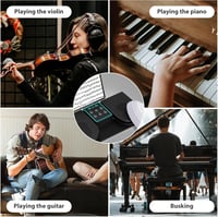 Doohoeek Bluetooth lapozópedál, vezeték nélküli lábpedál 7 színű háttérvilágítással 7