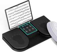 Doohoeek Bluetooth lapozópedál, vezeték nélküli lábpedál 7 színű háttérvilágítással 1