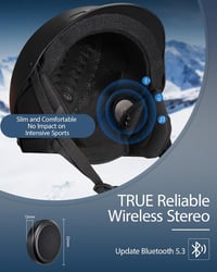 Doohoeek sisak fülhallgató Bluetooth, töltőtokkal, LED kijelző, IPX5 5
