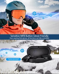 Doohoeek sisak fülhallgató Bluetooth, töltőtokkal, LED kijelző, IPX5 2
