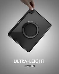 Doohoeek ultralahké puzdro s Bluetooth klávesnicou a LCD displejom pre iPad 11. gen. 2025 (A16) 11" a iPad 10. gen. 2022 10,9" – hliníkové telo, 180° otočný kĺb, trackpad, QWERTZ 2