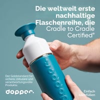 Termoska Dopper Insulated 580 ml Green Lagoon – dvojstenná, nepriepustná, 24 h studená/9 h teplá – nerezová fľaša, termohrnček 4