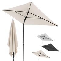 Balkónový slnečník Doppler Rethink 180x120 cm, prírodná farba, obdĺžnikový, 100% recyklovaný polyester, sklopný, výškovo nastaviteľný 1