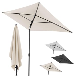Doppler Rethink balkonski suncobran 180x120 cm, prirodna boja, pravokutni, 100% reciklirani poliester, nagibni, podesiv po visini