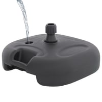 Suport pentru umbrelă Doppler Töltőtalp 20L antracit – pentru umbrele de până la 180 cm, plastic HDPE, diametru tijă 19-32 mm, umplere cu apă sau nisip, 44x44x15 cm 2