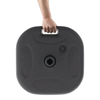 Suport pentru umbrelă Doppler Töltőtalp 20L antracit – pentru umbrele de până la 180 cm, plastic HDPE, diametru tijă 19-32 mm, umplere cu apă sau nisip, 44x44x15 cm 3