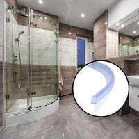 DOPPOSO Ívelt Zuhanykabin Tömítés 2x100cm 4-6mm Üveghez Gumitömítés 9