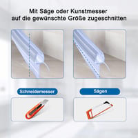 DOPPOSO Ívelt Zuhanykabin Tömítés 2x80cm 4-6mm Üveghez Előformázott 6