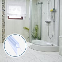 DOPPOSO Ívelt Zuhanykabin Tömítés 2x80cm 4-6mm Üveghez Előformázott 7