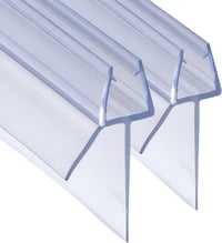 DOPPOSO Zuhanyajtó tömítés csere 2 x 90 cm 4 5 6 mm üveghez áttetsző vízlepergető zuhanykabinhoz fürdőkádhoz 1