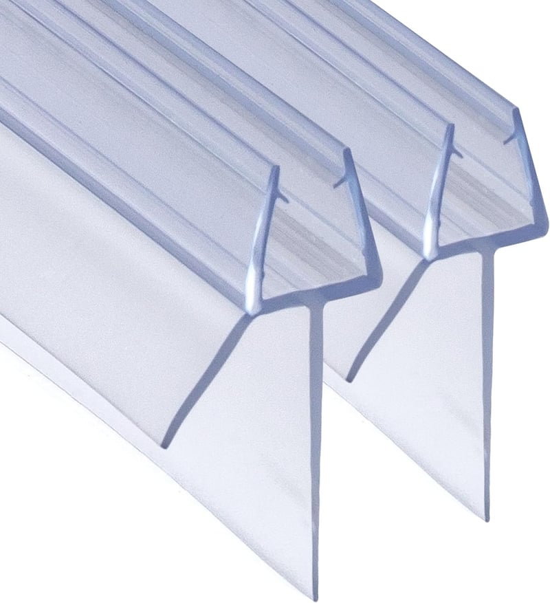 DOPPOSO Zuhanyajtó tömítés csere 2 x 90 cm 4 5 6 mm üveghez áttetsző vízlepergető zuhanykabinhoz fürdőkádhoz