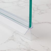 DOPPOSO Zuhanyajtó tömítés csere 2 x 90 cm 4 5 6 mm üveghez áttetsző vízlepergető zuhanykabinhoz fürdőkádhoz 6