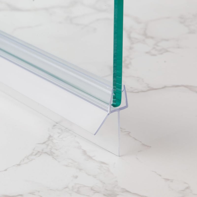 DOPPOSO Zuhanyajtó tömítés csere 2 x 90 cm 4 5 6 mm üveghez áttetsző vízlepergető zuhanykabinhoz fürdőkádhoz