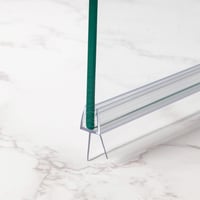 DOPPOSO Zuhanyajtó üveg tömítőszalag 2 x 80 cm csere tömítés 4 5 6 mm üveghez, hosszú gumidudorral 4