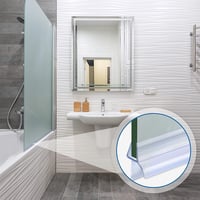 DOPPOSO Zuhanykabin Ajtó Tömítés 2x80cm 4-6mm Üveghez Vízlepergető Gumi 5