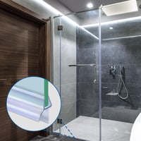 DOPPOSO Zuhanykabin Ajtó Tömítés 2x80cm 4-6mm Üveghez Vízlepergető Gumi 6