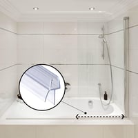 DOPPOSO Zuhanykabín Tömítés 2x60 cm Gumi Szalag 4-6 mm Üvegajtóhoz 3
