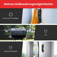 DOQAUS Digitális Húshőmérő Grillhőmérő Konyhai Hőmérő Fekete 7