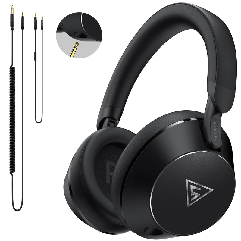DJ slúchadlá DOQAUS HD1, káblové, cez uši (over-ear), 50 mm neodymový menič, štúdiové monitorovacie slúchadlá, 6,35 mm a 3,5 mm jack konektor, nastaviteľný hlavový most, Pro Audio Kit